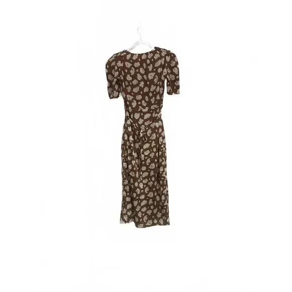 NWT French Connection Printed Tea Length Midi Dress Sz 0 - Picture 11 of 11